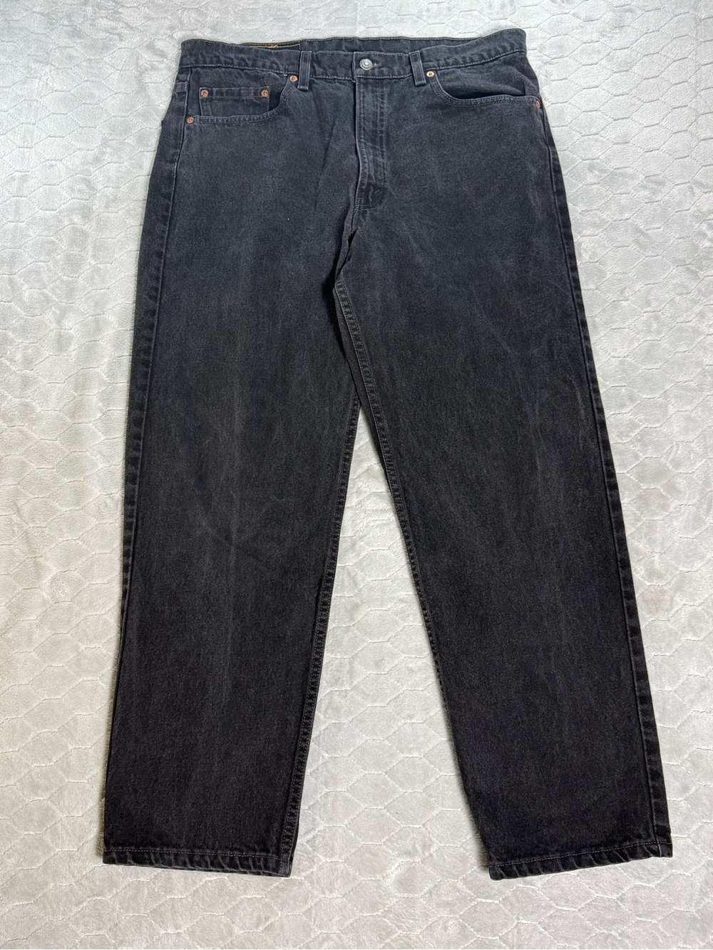 Vintage 1998 Levi’s 550 Black Jeans USA Made 38x30 Fits 36x30